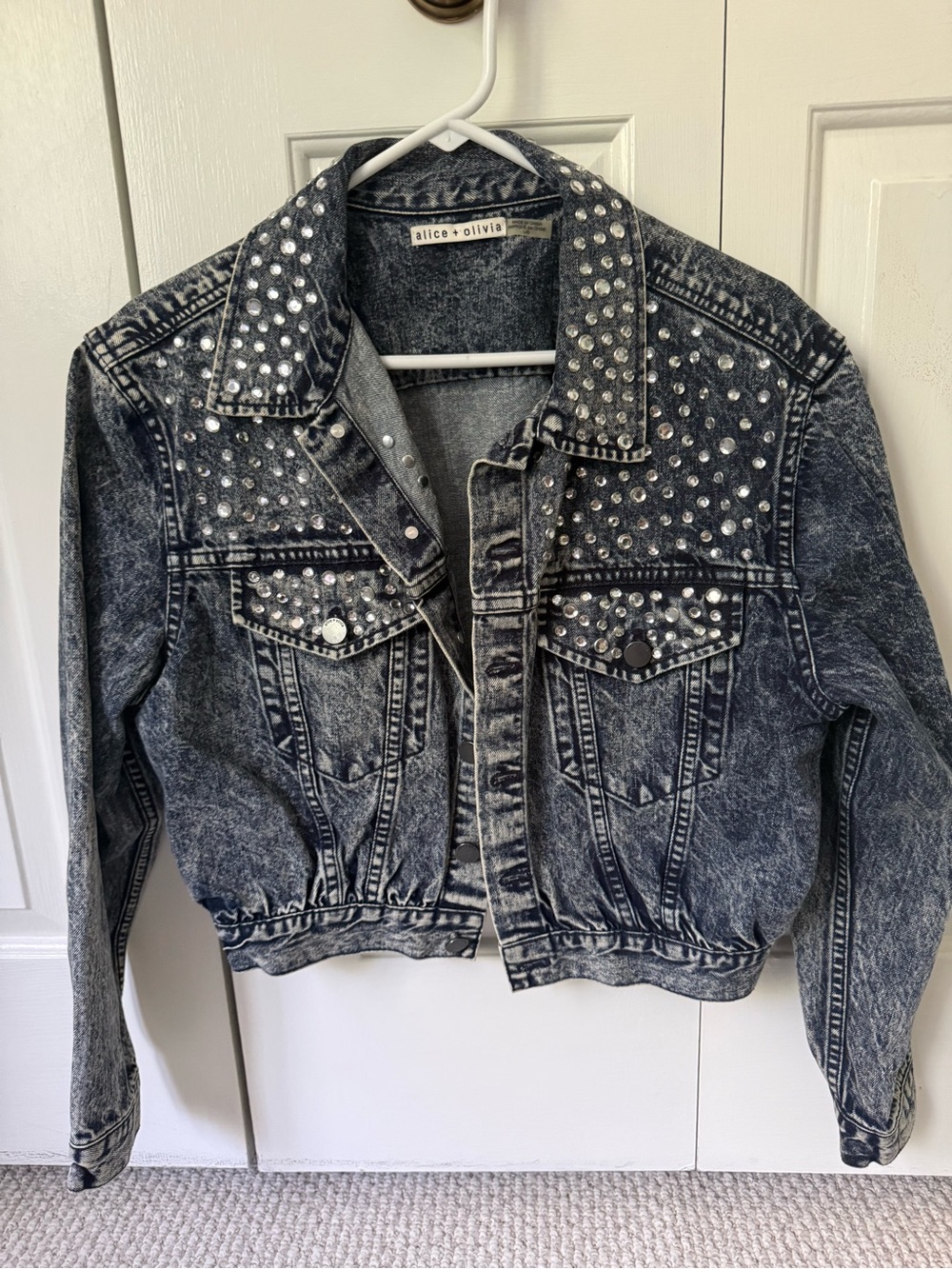 Alice + Olivia Denim jacket size large